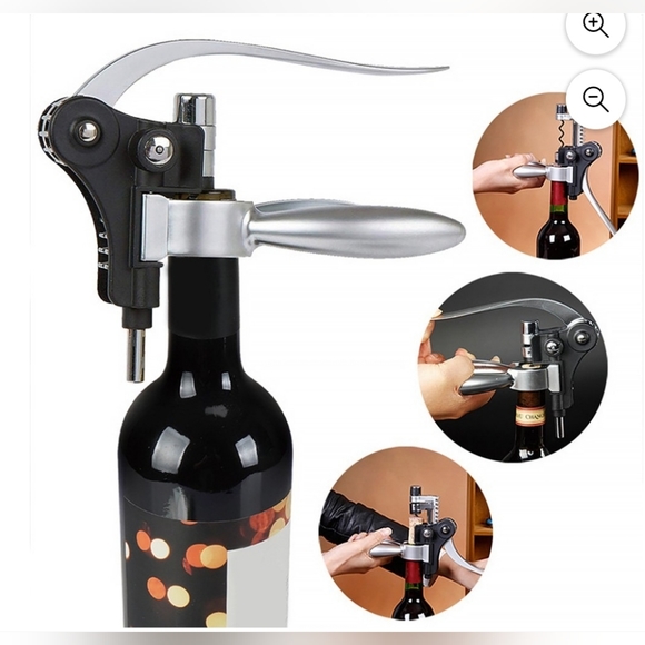 2 pc Rabbit-Shaped Corkscrew Wine champagne 🥂 🍾 PLUS decorative Glass Cork - Picture 7 of 12